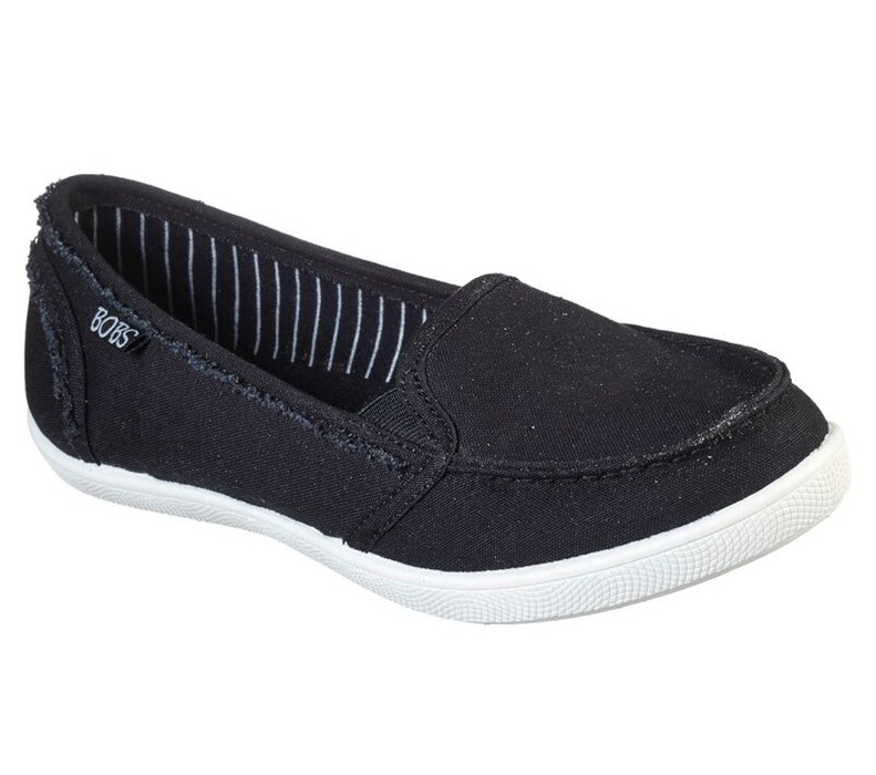 Skechers Dam Svarta Platta Skor - Bobs B Cute - Reef Break - Sverige (QDWGB-2081)